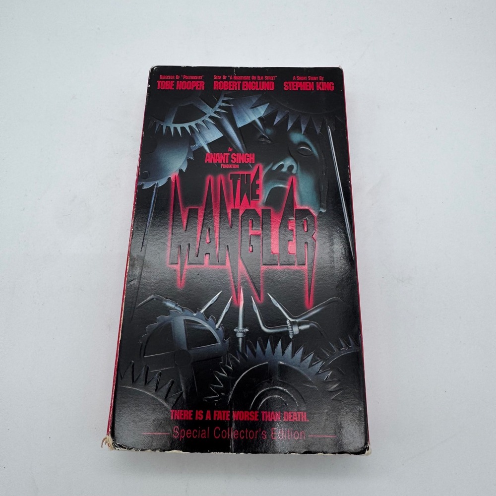 The Mangler Special Collector's Edition VHS Horror Movie Tape‎ Robert Englund